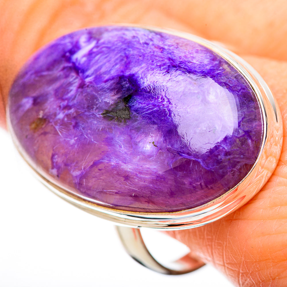 Charoite Rings handcrafted by Anasilvercos - RING131537