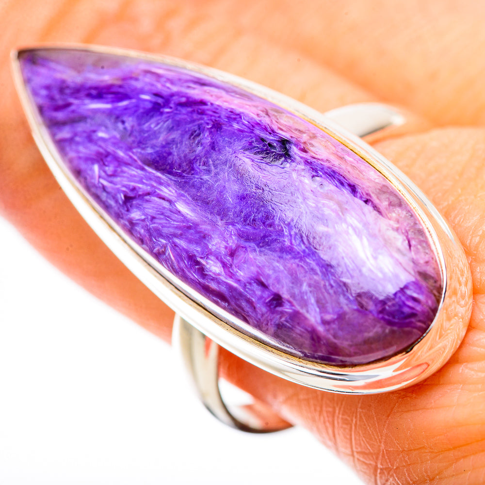Charoite Rings handcrafted by Anasilvercos - RING131538