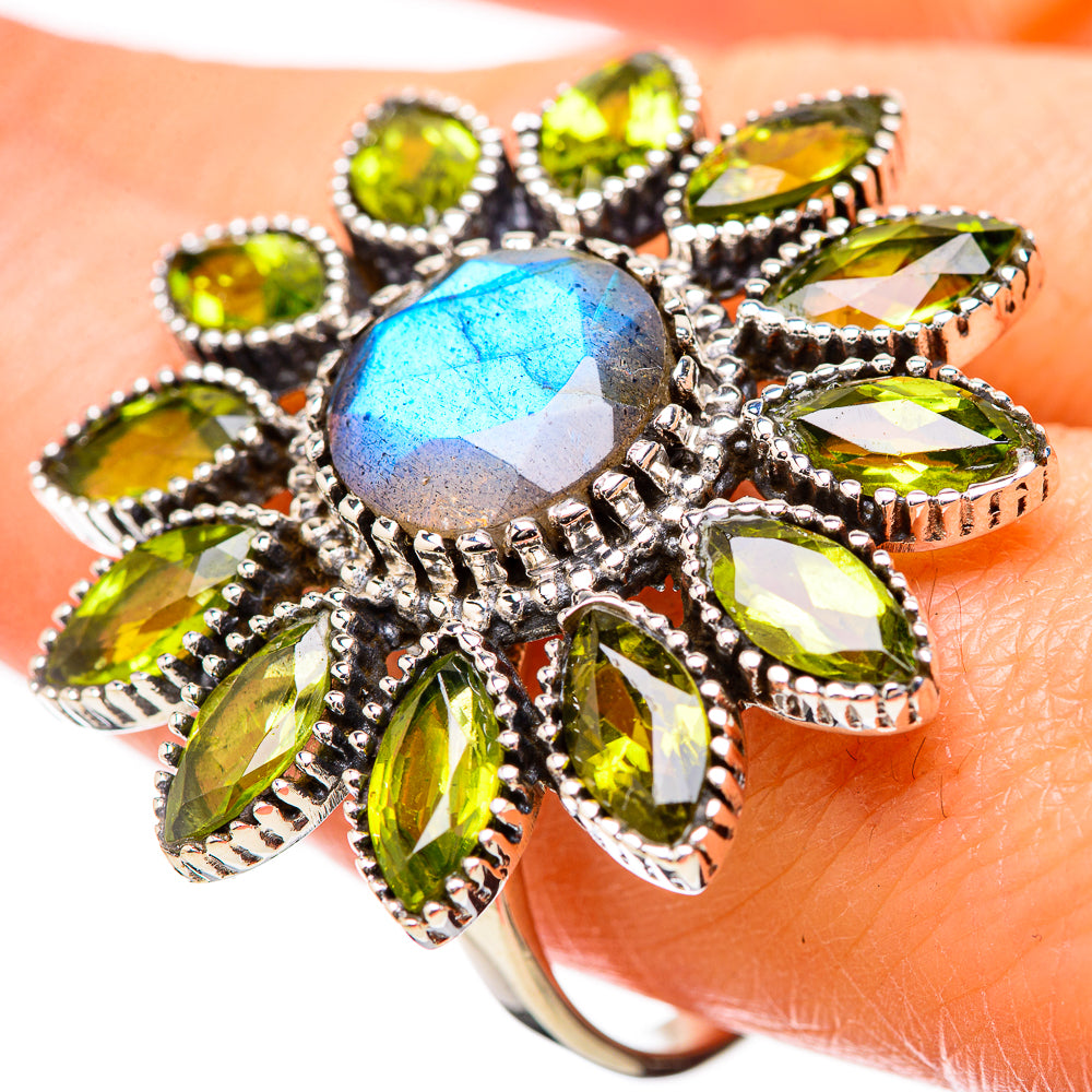 Labradorite Rings handcrafted by Anasilvercos - RING131542