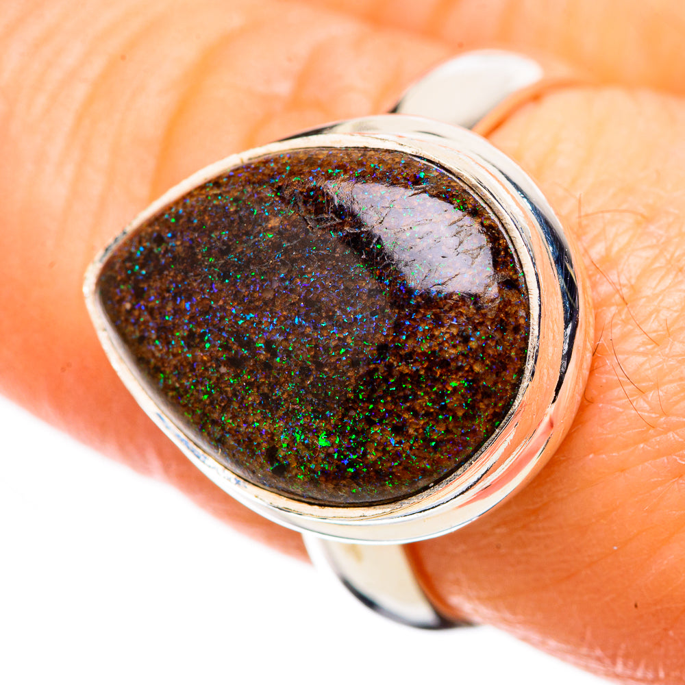 Andamooka Opal Rings handcrafted by Anasilvercos - RING131559