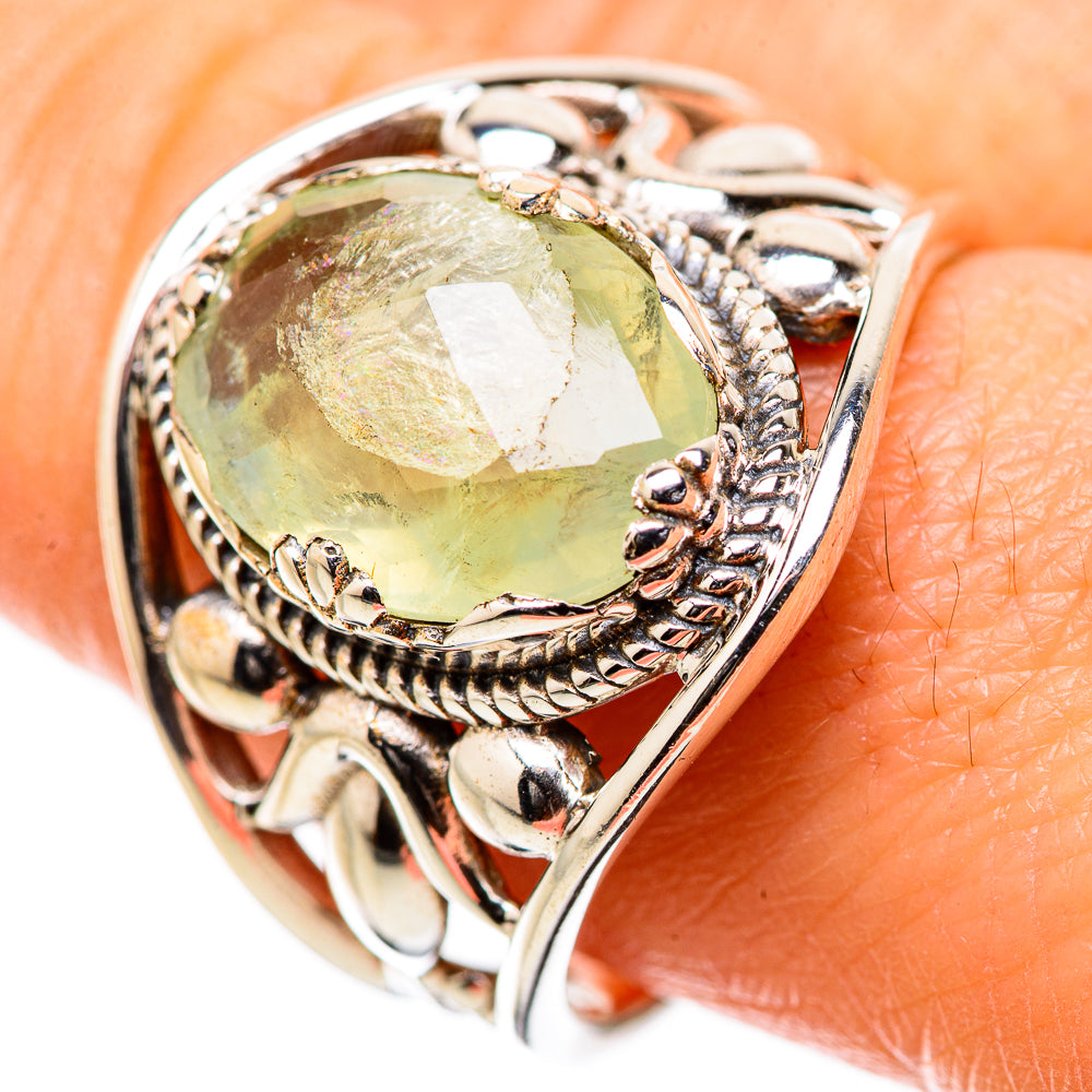 Prehnite Rings handcrafted by Anasilvercos - RING131593