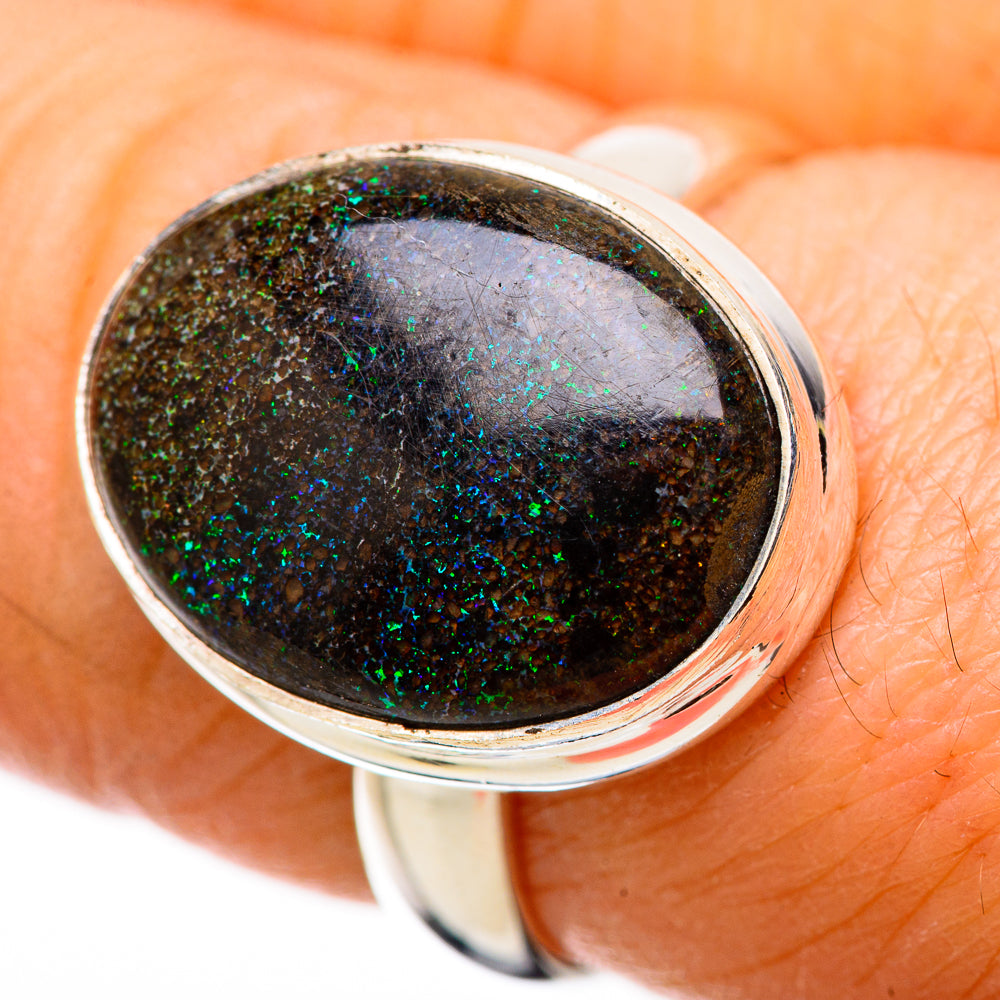 Andamooka Opal Rings handcrafted by Anasilvercos - RING131601