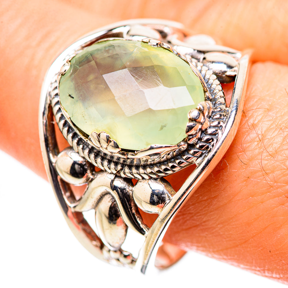 Prehnite Rings handcrafted by Anasilvercos - RING131604