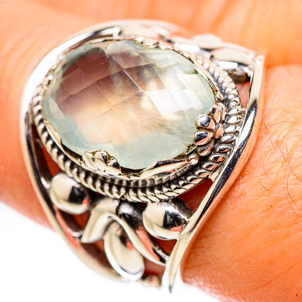 Prehnite Rings handcrafted by Anasilvercos - RING131605
