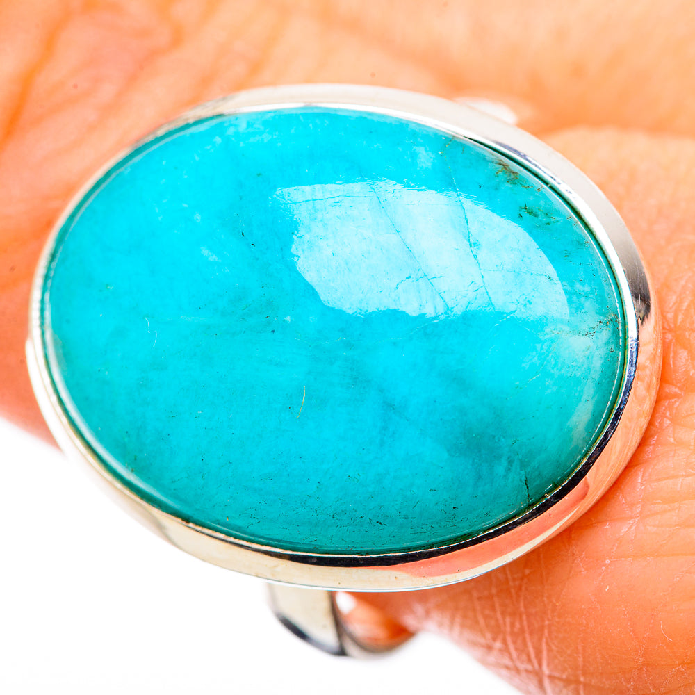Peruvian Amazonite Rings handcrafted by Anasilvercos - RING131611