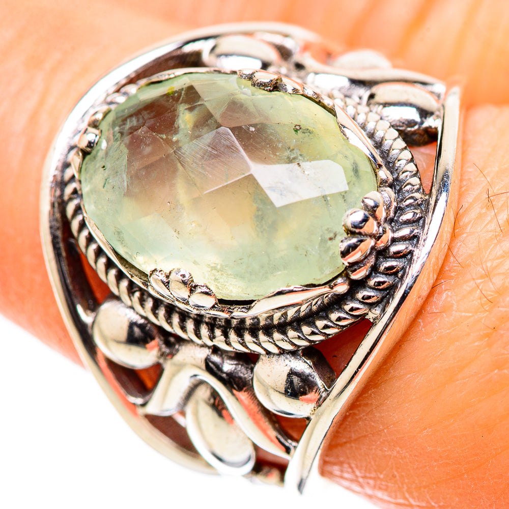 Prehnite Rings handcrafted by Anasilvercos - RING131613