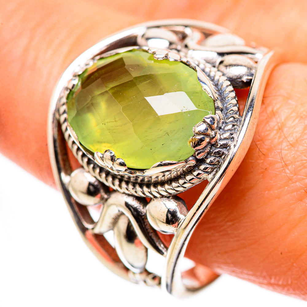 Prehnite Rings handcrafted by Anasilvercos - RING131614