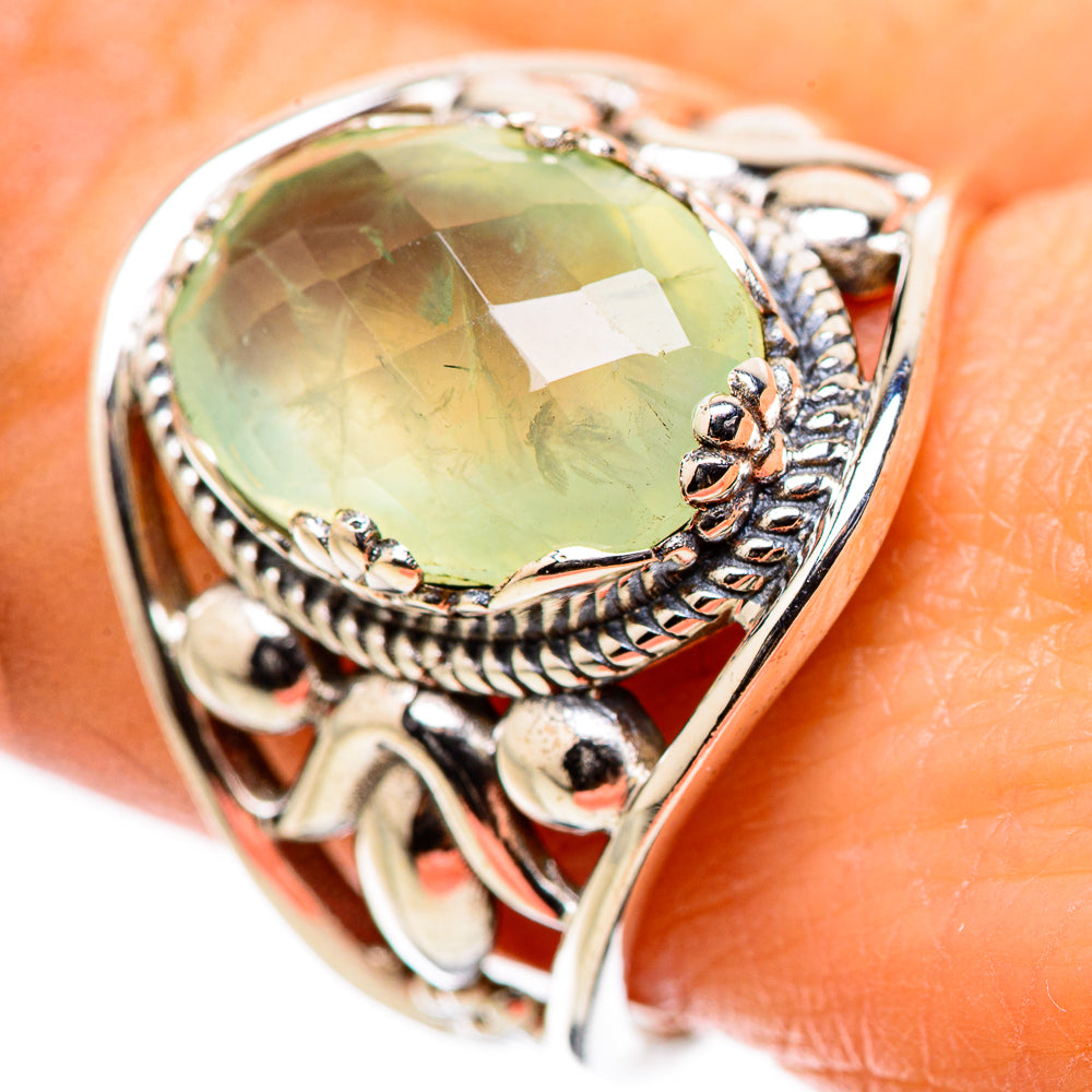 Prehnite Rings handcrafted by Anasilvercos - RING131620