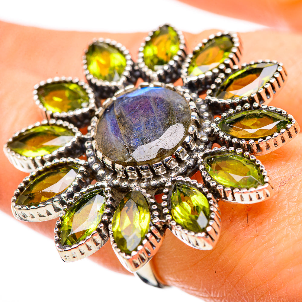 Labradorite Rings handcrafted by Anasilvercos - RING131643