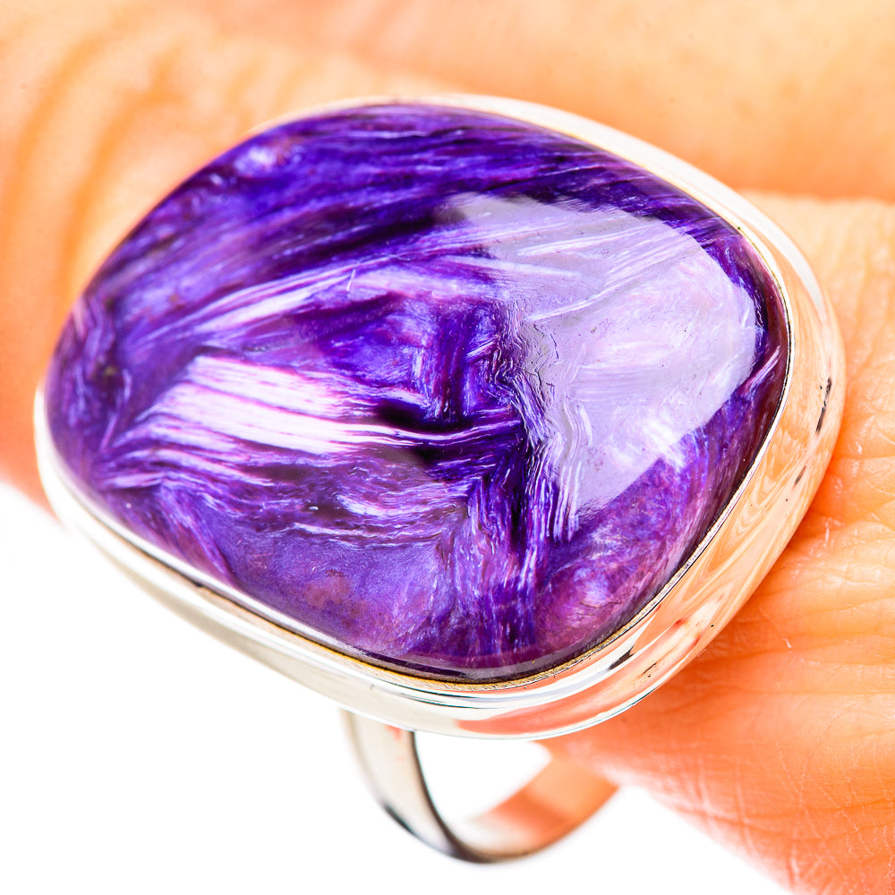 Charoite Rings handcrafted by Anasilvercos - RING131654