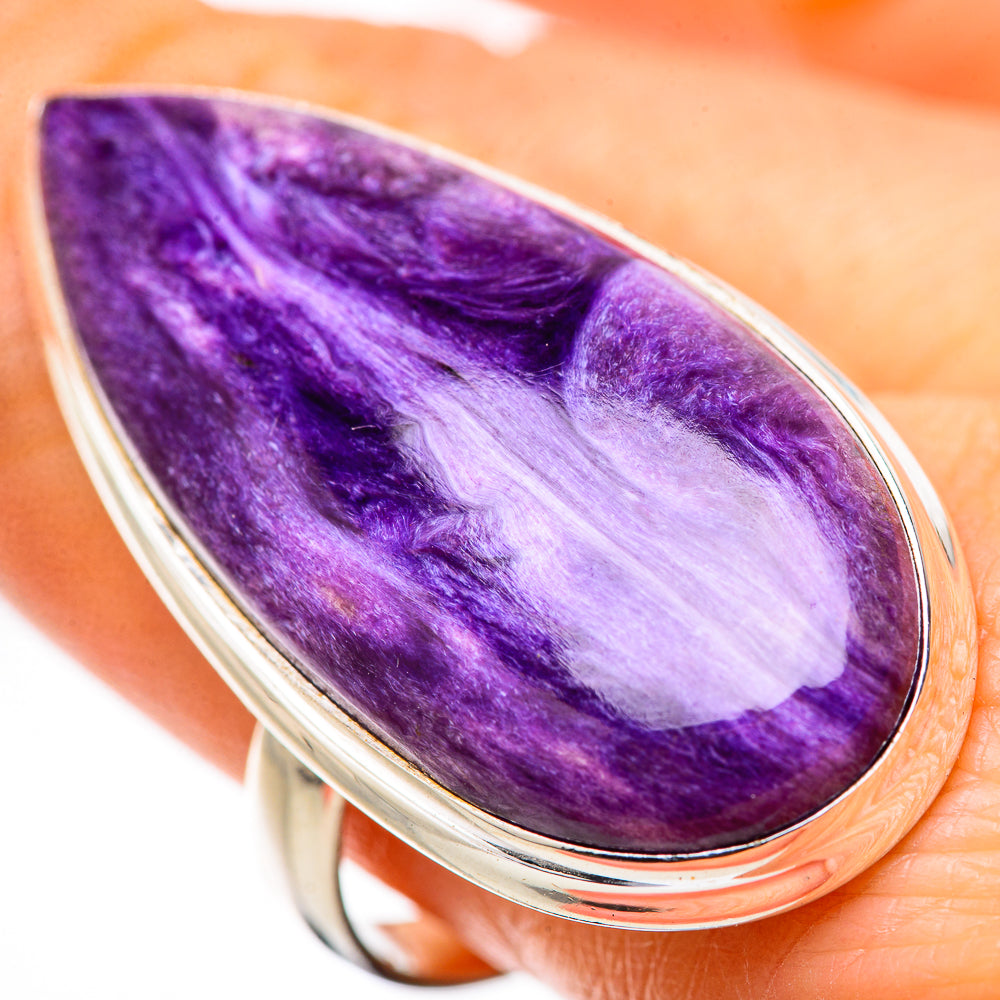 Charoite Rings handcrafted by Anasilvercos - RING131655