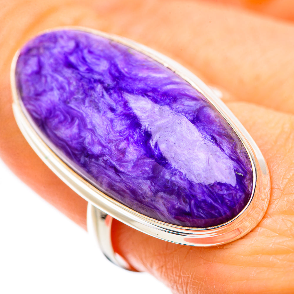 Charoite Rings handcrafted by Anasilvercos - RING131656
