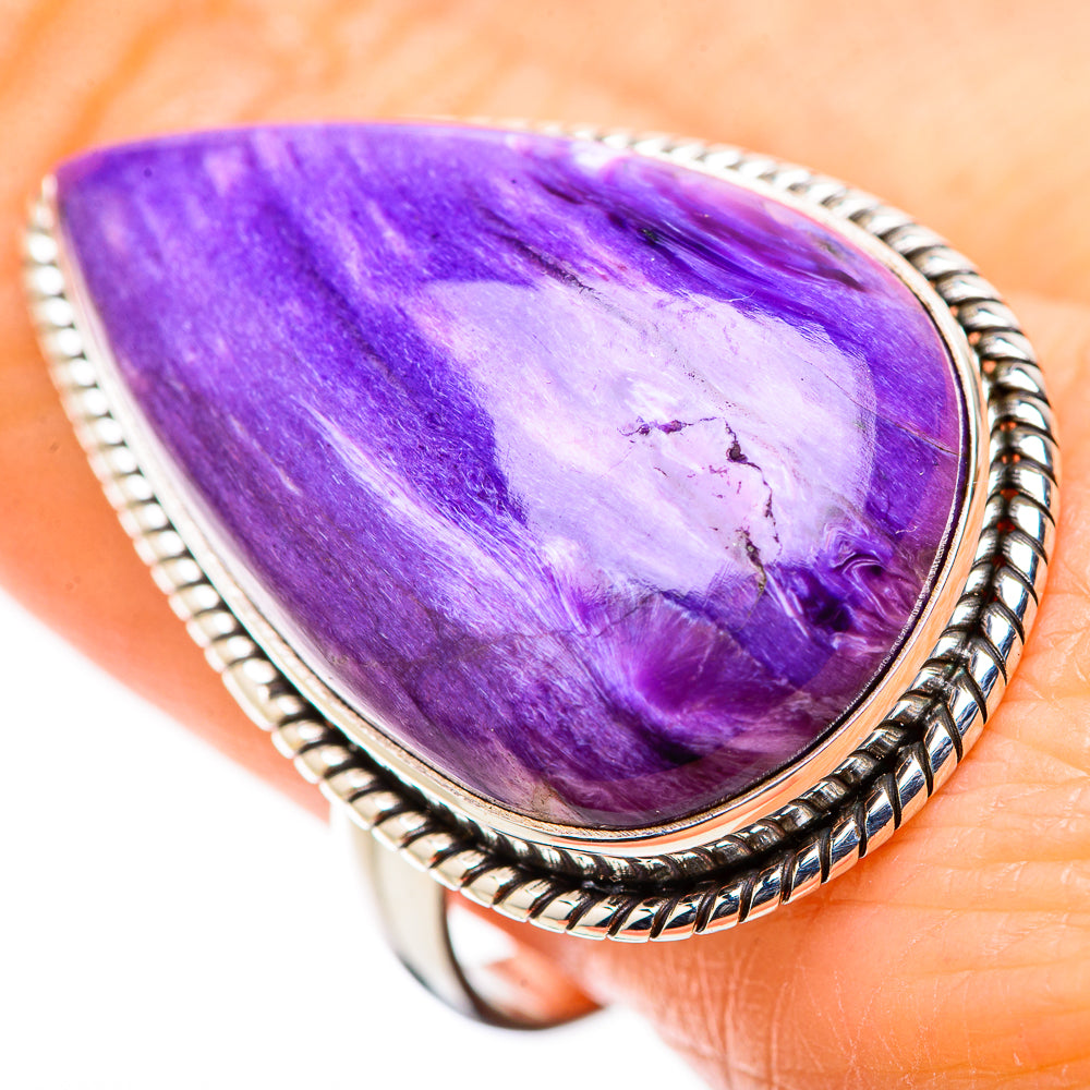 Charoite Rings handcrafted by Anasilvercos - RING131675