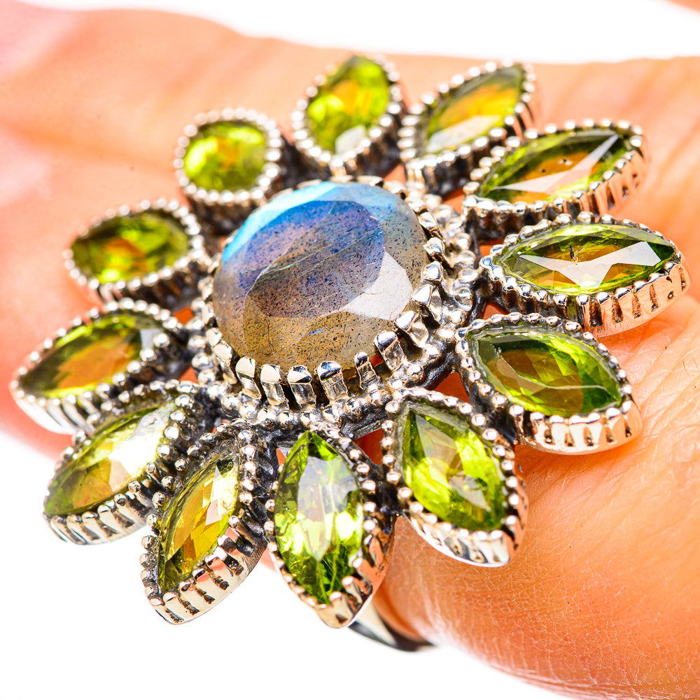 Labradorite Rings handcrafted by Anasilvercos - RING131684