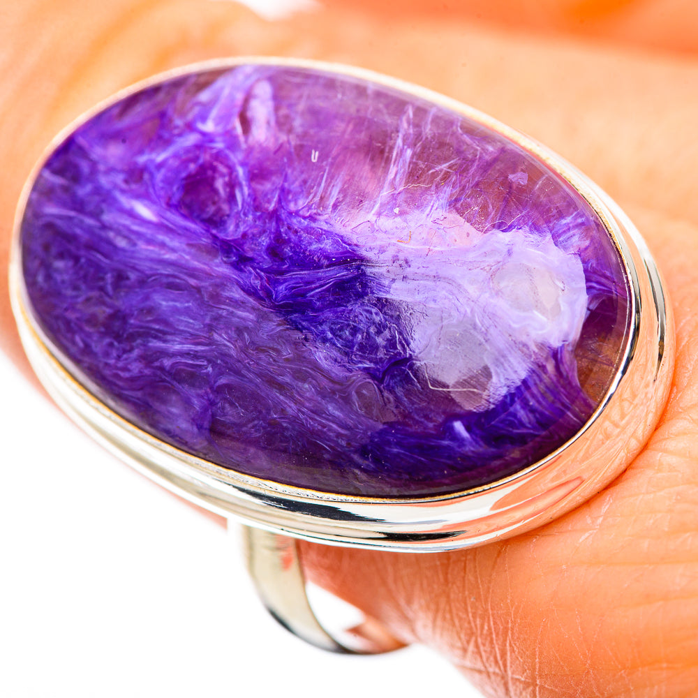 Charoite Rings handcrafted by Anasilvercos - RING131695
