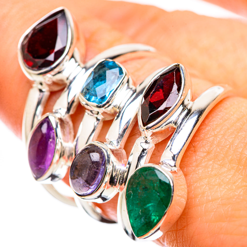 Garnet Rings handcrafted by Anasilvercos - RING131699