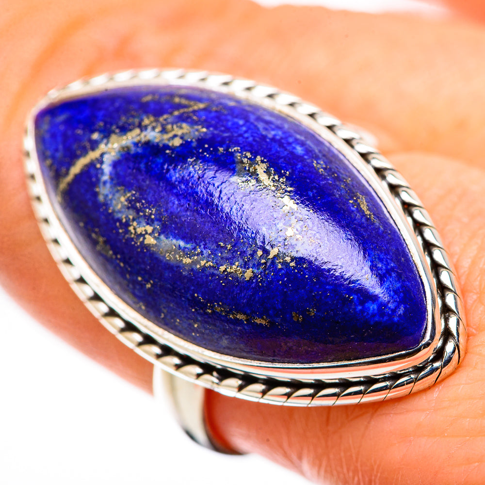 Lapis Lazuli Rings handcrafted by Anasilvercos - RING131708