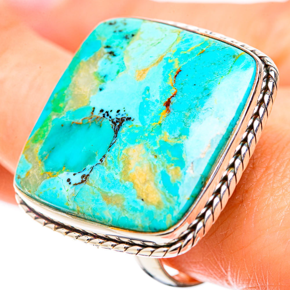 Chrysocolla Rings handcrafted by Anasilvercos - RING131710