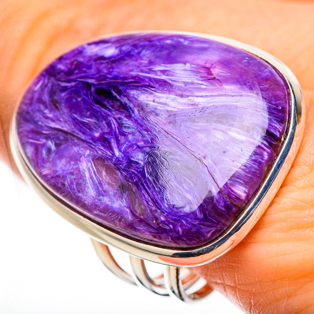 Charoite Rings handcrafted by Anasilvercos - RING131712