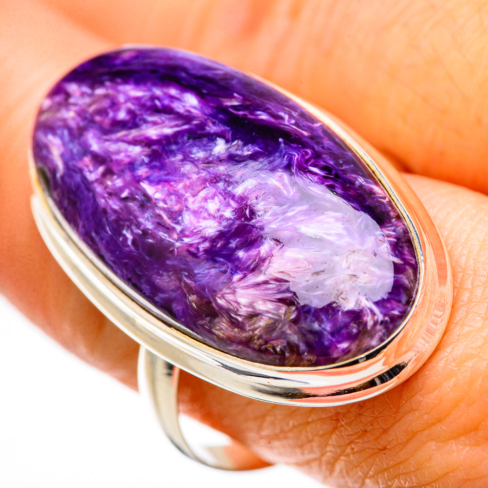 Charoite Rings handcrafted by Anasilvercos - RING131714