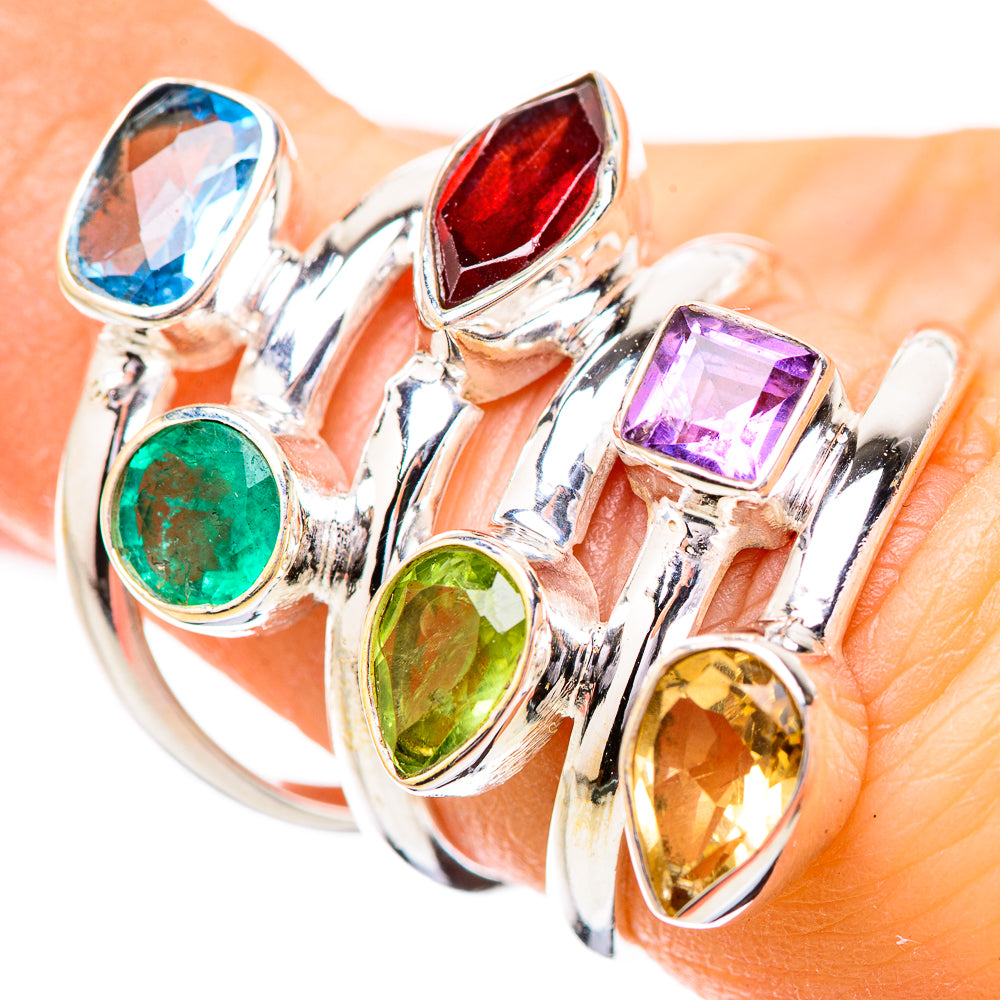 Garnet Rings handcrafted by Anasilvercos - RING131759