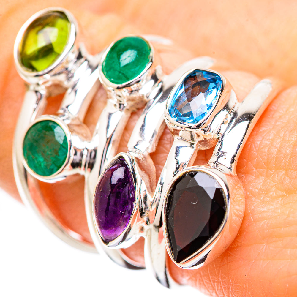 Garnet Rings handcrafted by Anasilvercos - RING131774