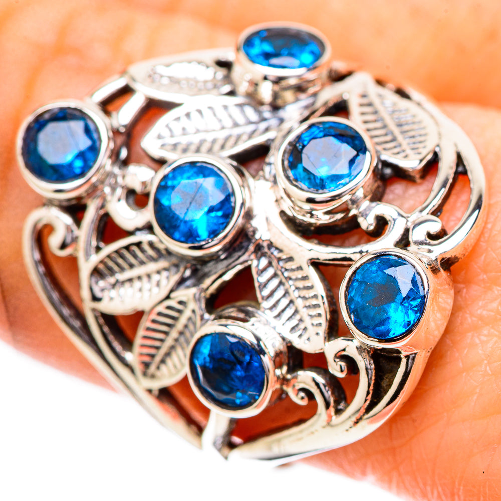 Swiss Blue Topaz Rings handcrafted by Anasilvercos - RING131779