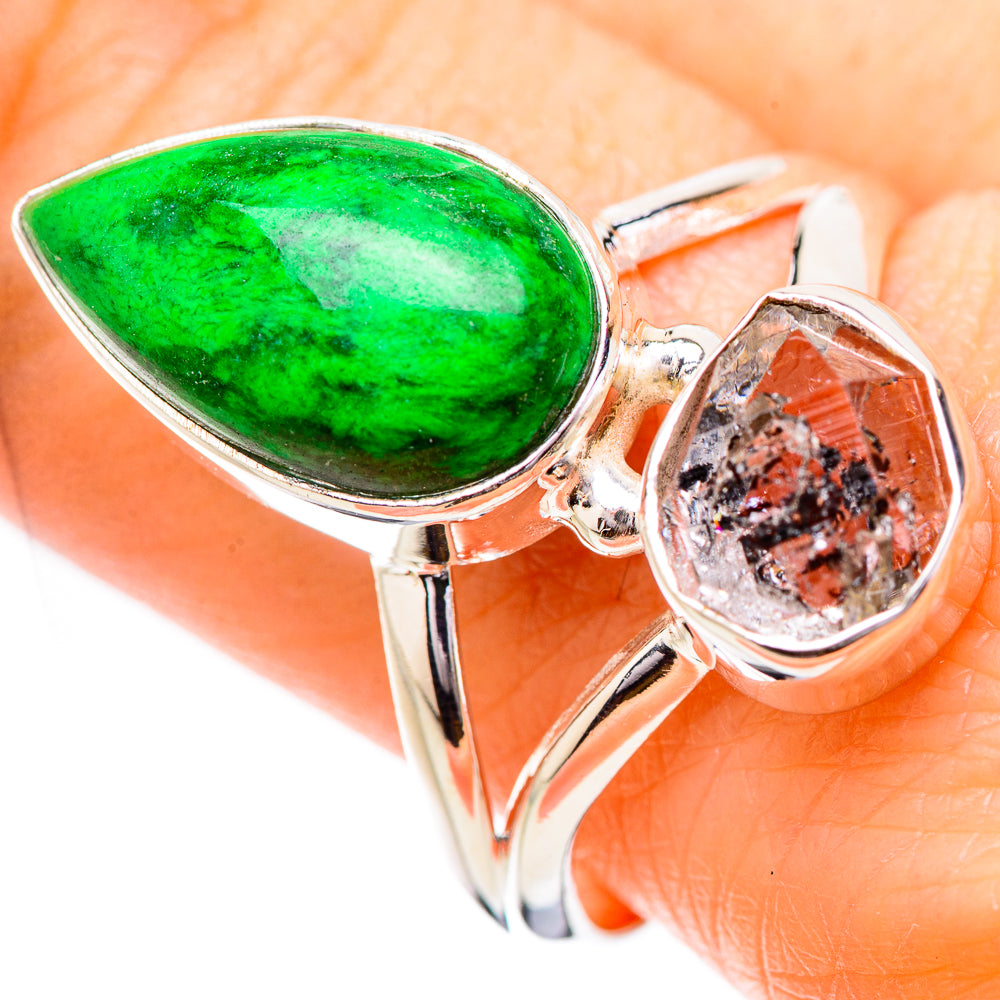 Gaspeite Rings handcrafted by Anasilvercos - RING131783