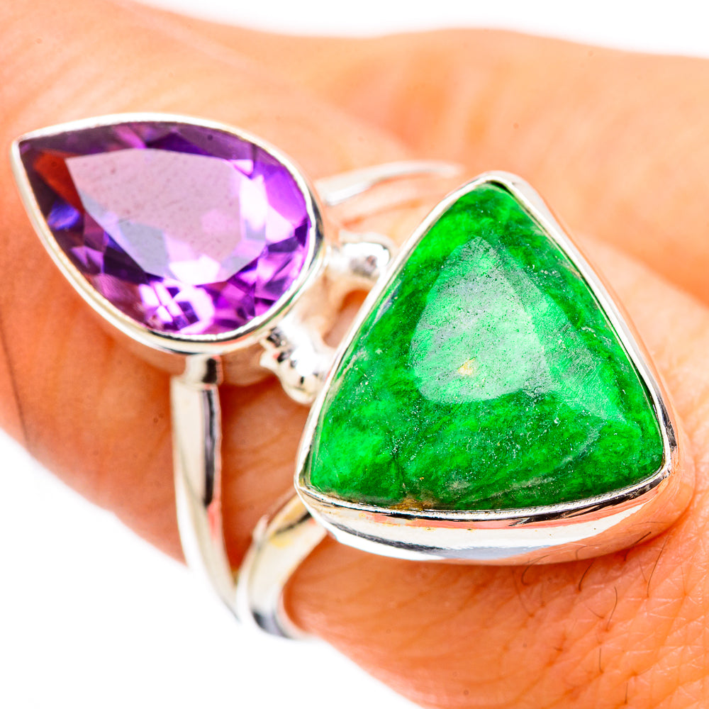 Gaspeite Rings handcrafted by Anasilvercos - RING131788