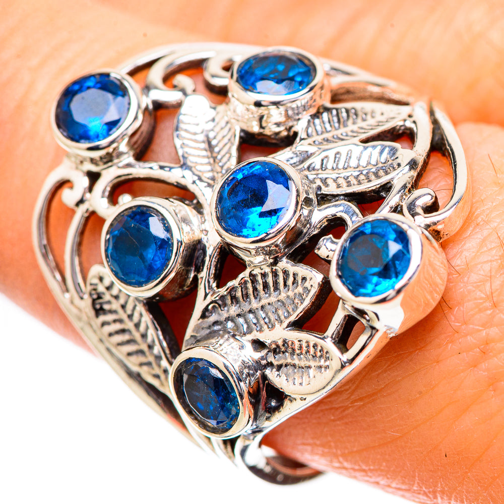 Swiss Blue Topaz Rings handcrafted by Anasilvercos - RING131798