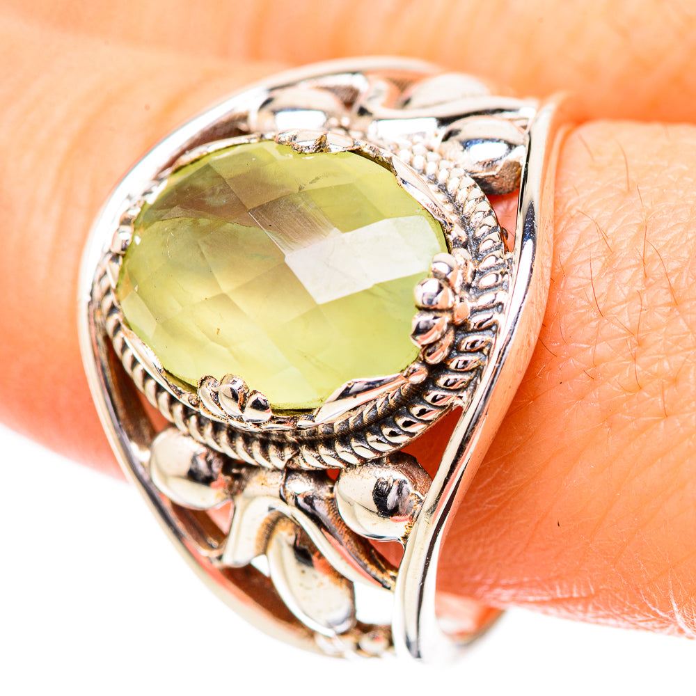 Prehnite Rings handcrafted by Anasilvercos - RING131799