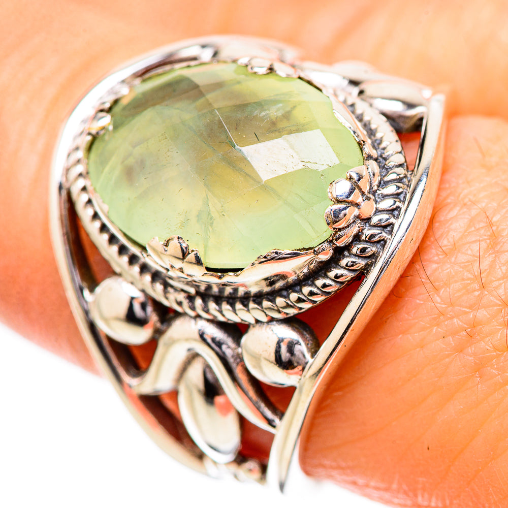 Prehnite Rings handcrafted by Anasilvercos - RING131811