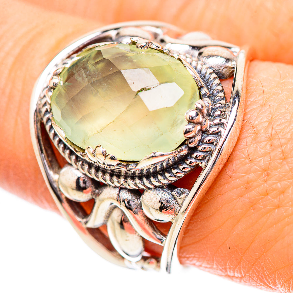 Prehnite Rings handcrafted by Anasilvercos - RING131822