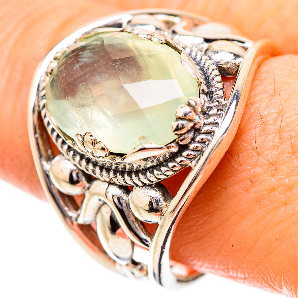 Prehnite Rings handcrafted by Anasilvercos - RING131831