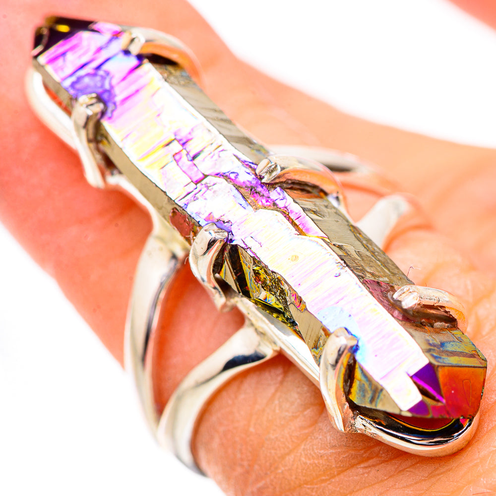 Titanium Sunshine Druzy Rings handcrafted by Anasilvercos - RING131847