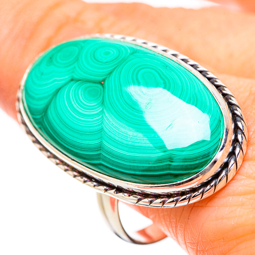 Malachite Rings handcrafted by Anasilvercos - RING131861