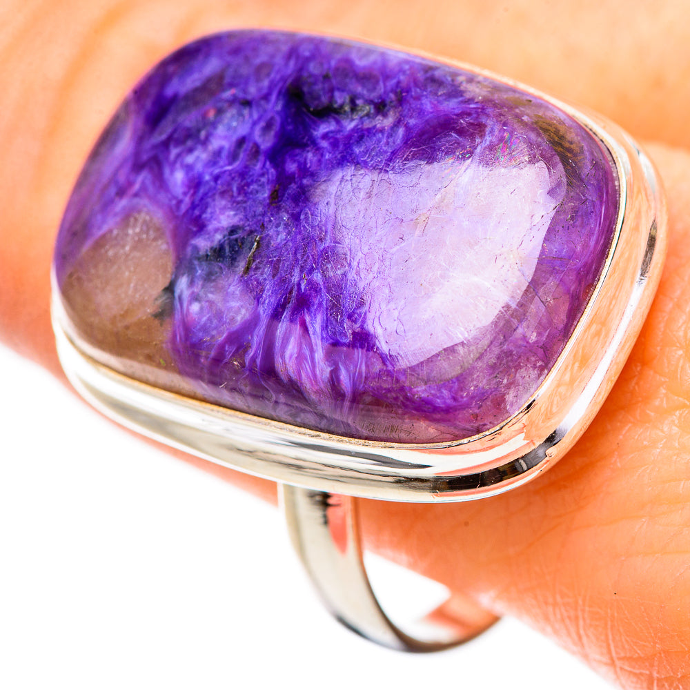 Charoite Rings handcrafted by Anasilvercos - RING131865