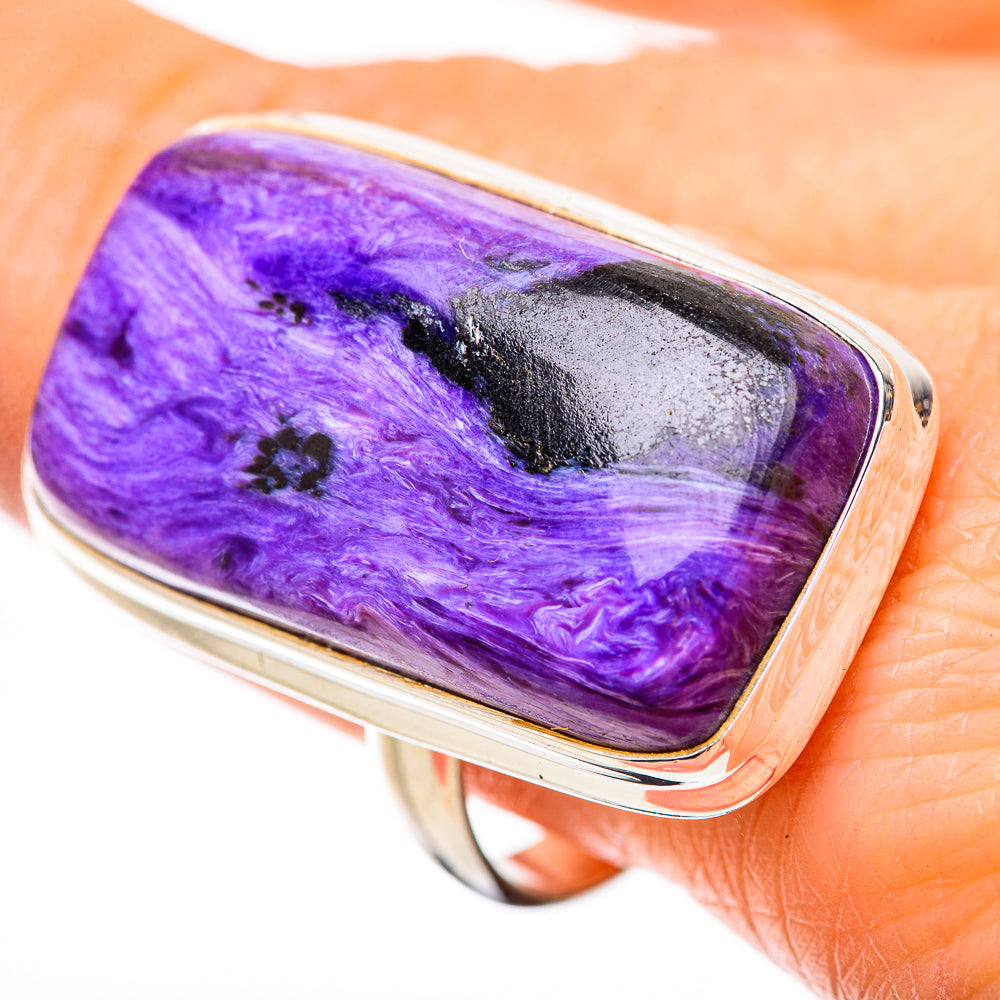 Charoite Rings handcrafted by Anasilvercos - RING131886