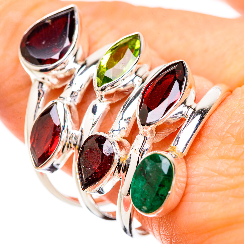 Garnet Rings handcrafted by Anasilvercos - RING131892