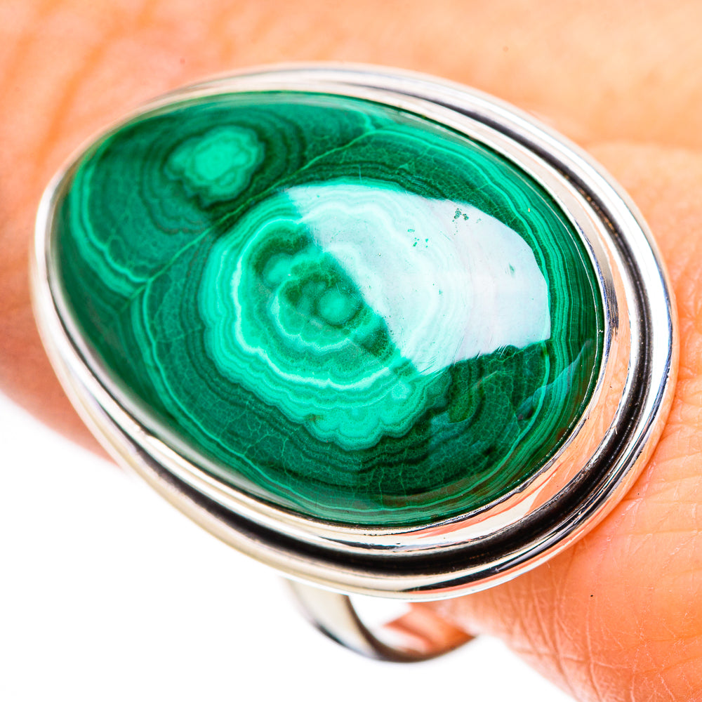 Malachite Rings handcrafted by Anasilvercos - RING131901