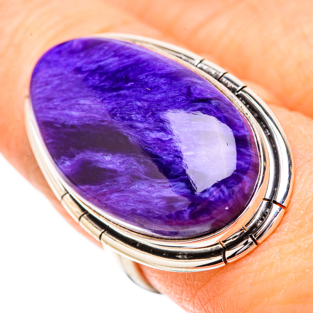 Charoite Rings handcrafted by Anasilvercos - RING131903