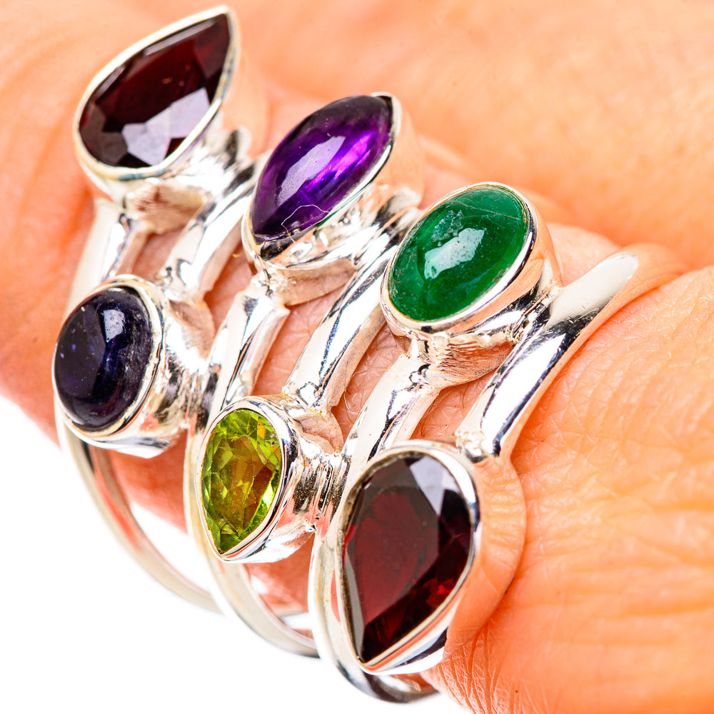 Garnet Rings handcrafted by Anasilvercos - RING131908