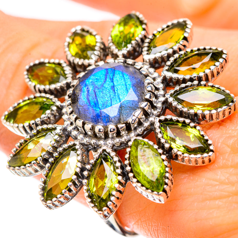 Labradorite Rings handcrafted by Anasilvercos - RING131921
