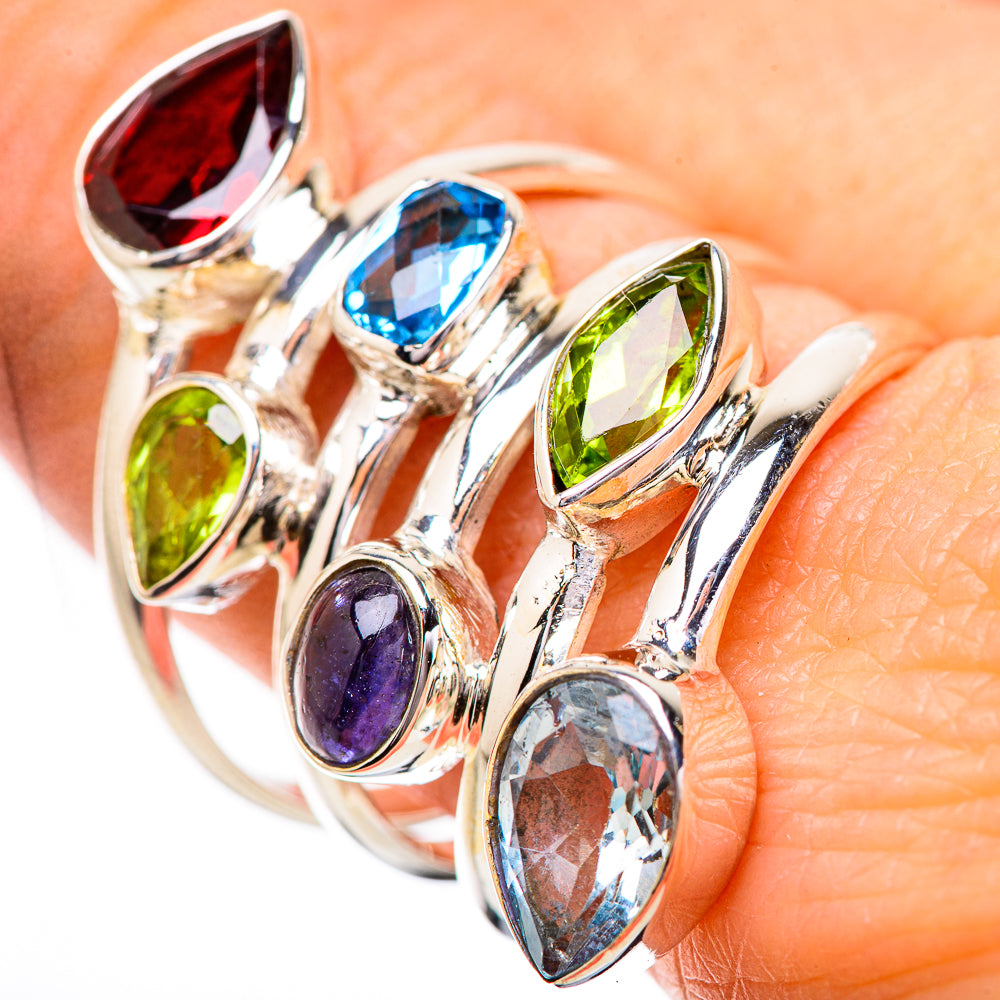 Garnet Rings handcrafted by Anasilvercos - RING131927