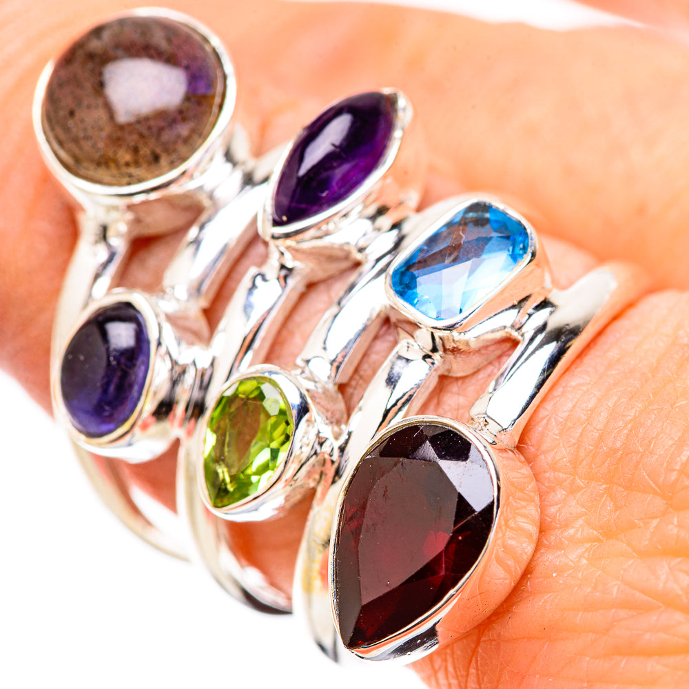 Garnet Rings handcrafted by Anasilvercos - RING131947