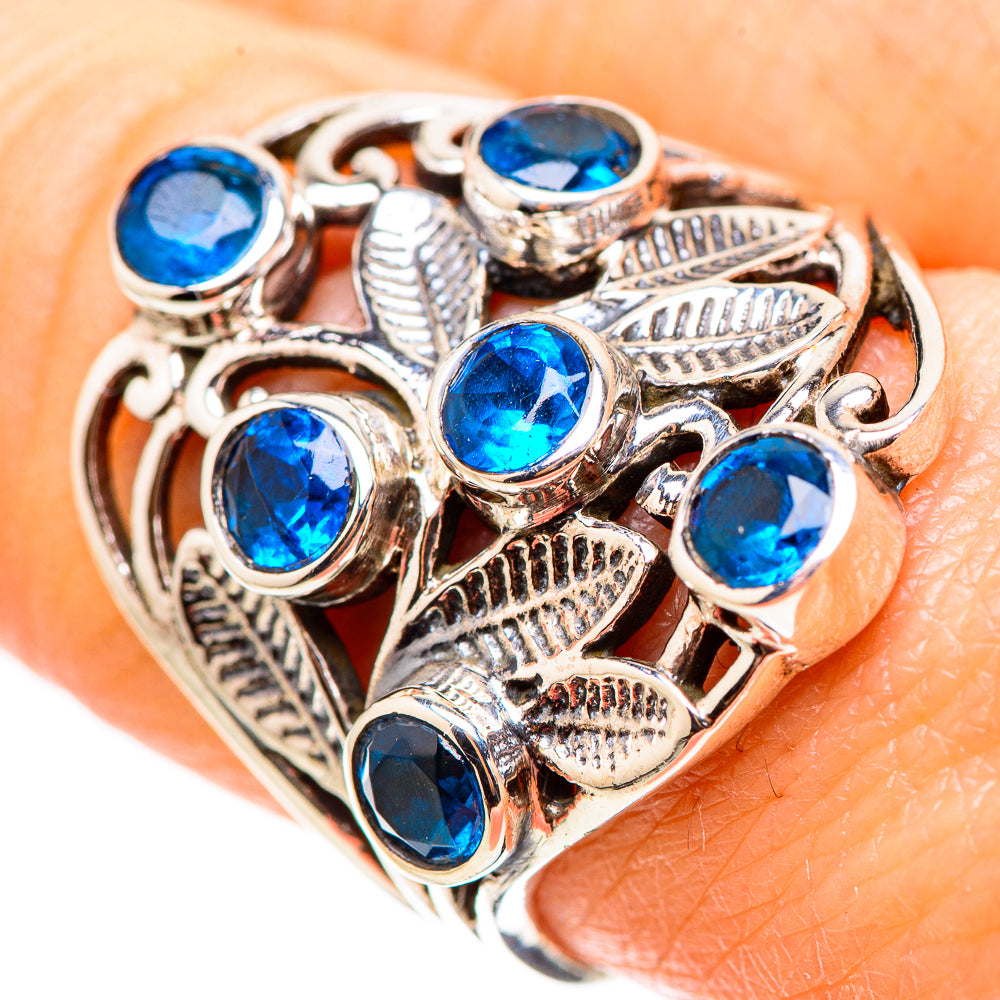 Swiss Blue Topaz Rings handcrafted by Anasilvercos - RING131951