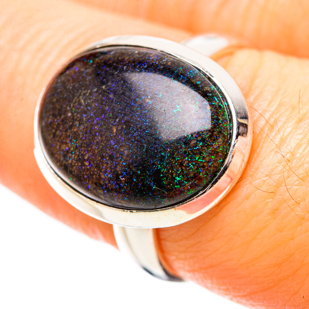 Andamooka Opal Rings handcrafted by Anasilvercos - RING131970