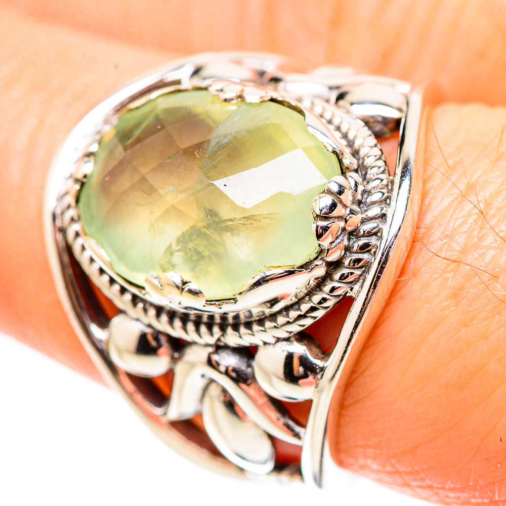 Prehnite Rings handcrafted by Anasilvercos - RING131974