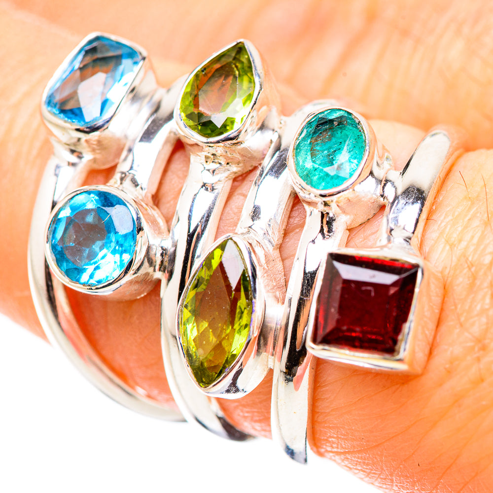 Garnet Rings handcrafted by Anasilvercos - RING131985