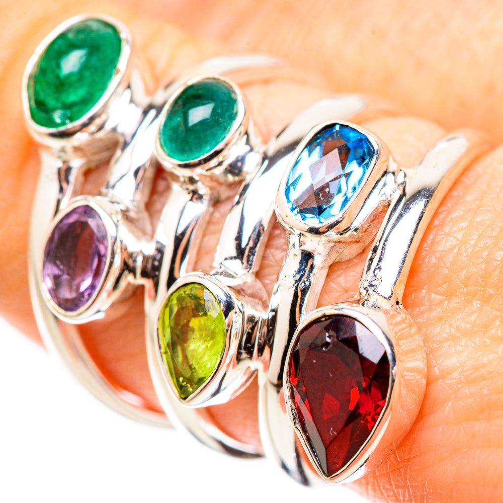 Garnet Rings handcrafted by Anasilvercos - RING131986